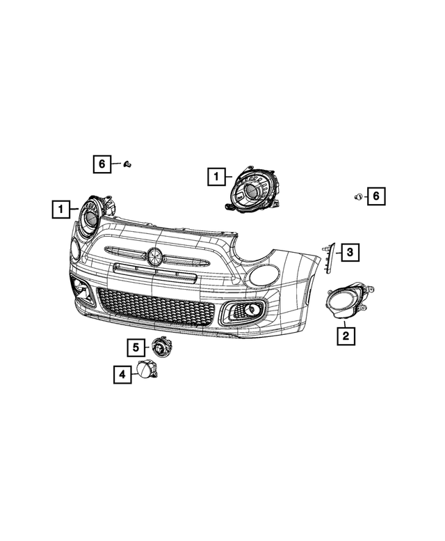 68172231AC - Electrical: Headlamp, Left for Mopar Image