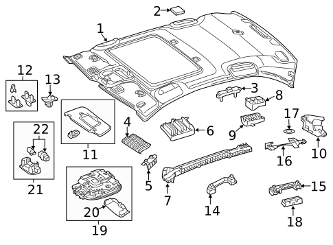 Interior Trim - Roof for 2021 Mercedes-Benz C 63 AMG&reg; #1