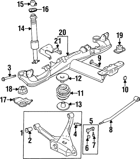 Rear Suspension for 1996 Buick Riviera #0