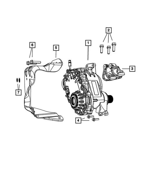 Power Transfer Assembly and Mounting for 2007 Chrysler Pacifica #1