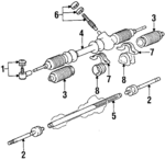 MB912519 - Steering: Outer End for Mitsubishi: 3000GT, Cordia, Diamante, Eclipse, Expo, Expo LRV, Galant, Sigma, Tredia Image