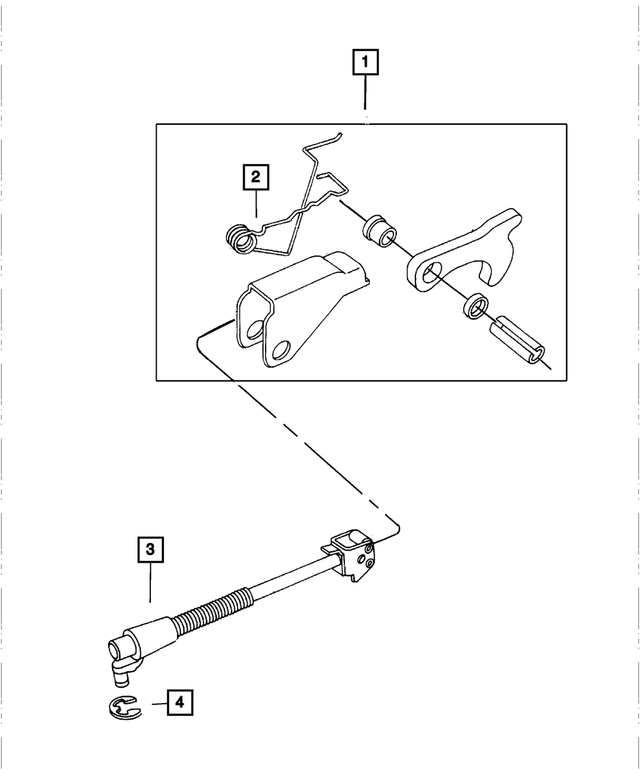 5136813AA - Automatic Transaxle 4 Speed: Parking Sprag Rod for Mopar Image