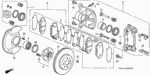 45019S5DA00 - Chassis: CALIPER SUB-ASSY., L. FR. for Honda Image