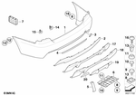 51128041192 - : Cover, Bumper, Rear for BMW Image