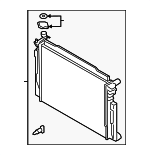 25310J5550 - Cooling System: Radiator Assembly for Genesis: G70 Image