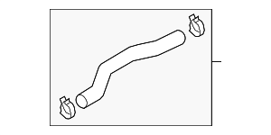 25414J5500 - Cooling System: Upper Hose for Hyundai Image