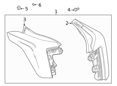 Tail Lamps for 2025 Cadillac CT5 #1