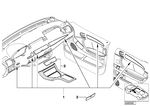 51167124562 - Retrofitting / Conversion / Accessories: Poplar Wood Cover, Center Floor Console for BMW Image