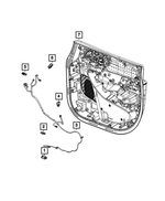 68476058AA - Electrical: Front Door Wiring, Left, Door for Mopar Image image