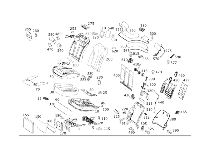 2228253010 - : Light Guide for Mercedes-Benz Image