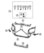 6505863AA - Cooling: Clip for Mopar Image