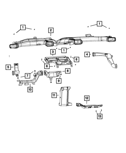 Air Ducts for 2022 Jeep Grand Wagoneer #1