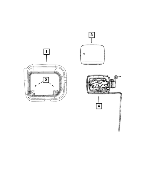 Pick-up Box and Fuel Filler Door for 2016 Jeep Renegade #0