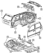 55276486AA - Body Sheet Metal Except Doors: Drain Plug for Mopar Image