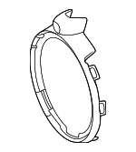 192888080064 - Body: Trim Ring for Mercedes-Benz Image