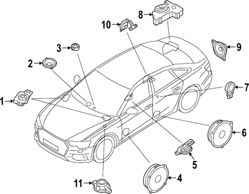 Sound System for 2024 Audi RS7 Sportback #0