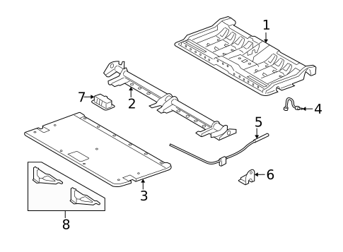 Rear Seat for 2005 Ford Freestyle #4