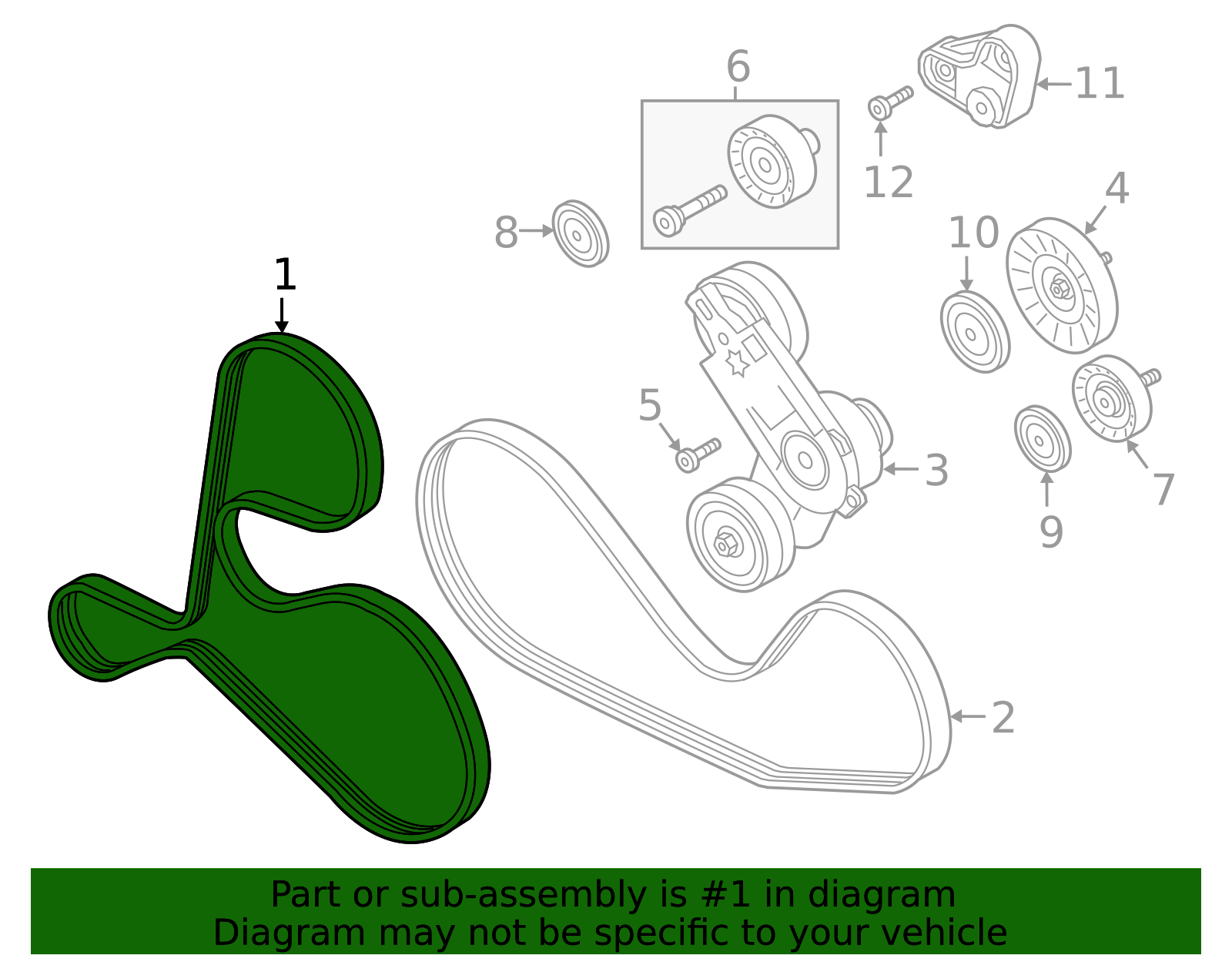 2019-2025 Audi Serpentine Belt 06M-903-137-AA | OEM Parts Online