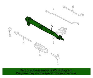 1998-2004 Chevrolet Corvette Steering Gear 26075933 GM | GMPartsDirect.com