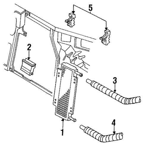 Trans Oil Cooler for 1993 Cadillac Seville #0