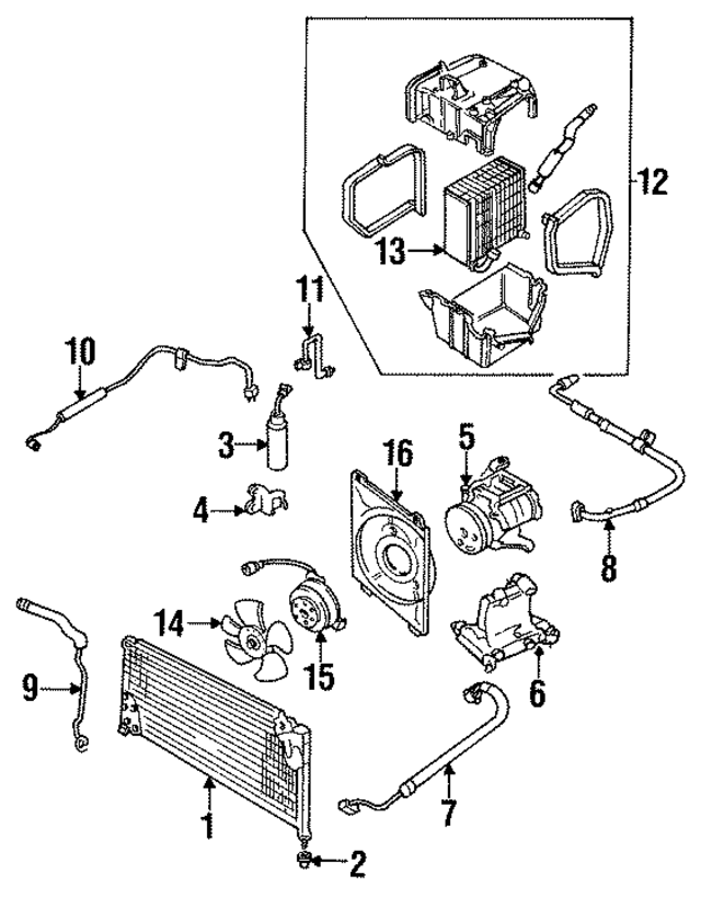 73061AA031 - : Evaporator Core for Subaru Image