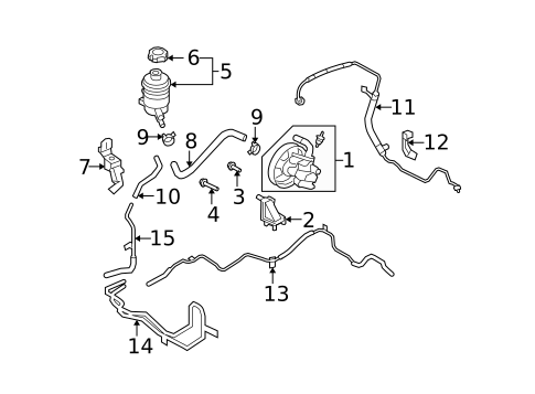 Pump & Hoses for 2009 Kia Rondo #0