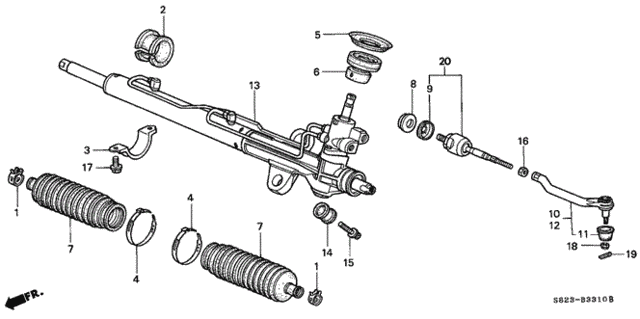 P.S. Gear Box (1) for 1999 Honda Accord #0