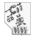 1722282 - Brakes: ACDelcoâ„¢ Caliper for Chevrolet: Aveo, Aveo5 | Pontiac: G3 Image