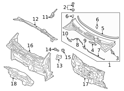 Cowl for 2020 Kia Rio #0