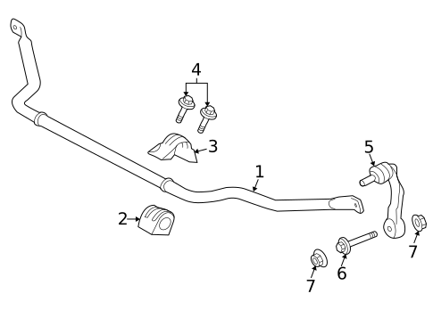 Stabilizer Bar & Components for 2013 Jaguar XFR-S #2