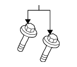 C2Z1147 - Suspension: Suspension Stabilizer Bar Bracket Bolt for Jaguar Image