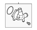 79121115AT - Cooling System: Thermostat Housing for Audi Image