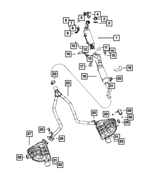 Exhaust System for 2016 Jeep Grand Cherokee #3