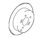 584113A300 - Brakes: Rotor for Hyundai: Santa Fe, Tucson Image