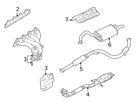 Exhaust Manifold for 2002 Mitsubishi Galant #0