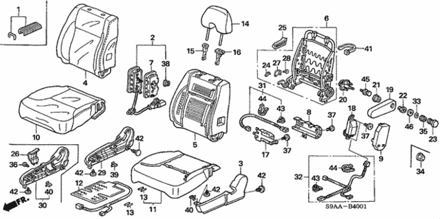 Front Seat (R.) for 2006 Honda CR-V #0