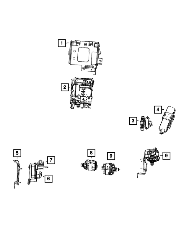 57008843AA - High Voltage Powertrain Systems: Heater Bracket for Mopar Image