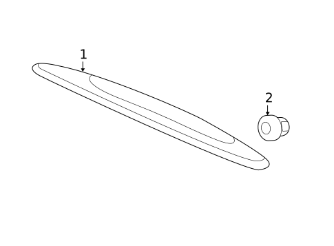 High Mounted Stop Lamp for 2014 Honda CR-V #0