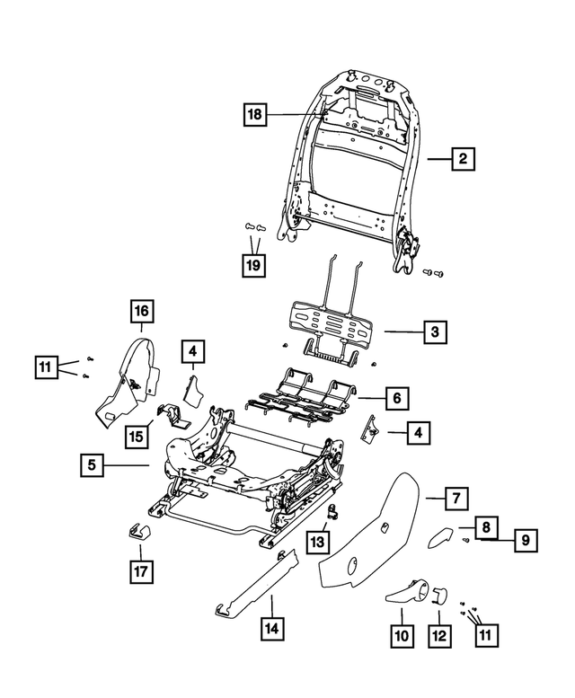 5LK38DX9AA - Interior Trim: Attach Shield, Right for Mopar Image image