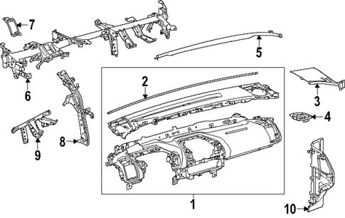 Instrument Panel for 2023 Subaru Solterra #0