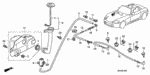 76851SD5003 - Electrical/Exhaust/Heater/Fuel: BELLOWS, RR. WASHER for Honda Image
