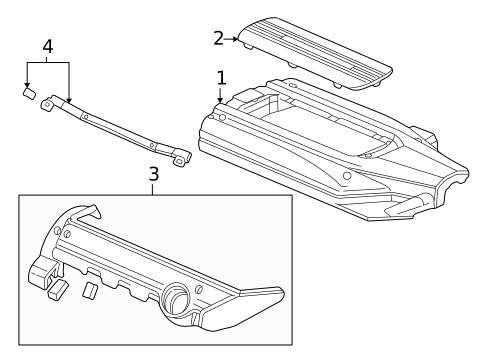 Engine Appearance Cover for 2002 Honda Odyssey #0