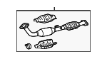174100C200 - : Converter &amp; Pipe for Toyota: Tacoma Image