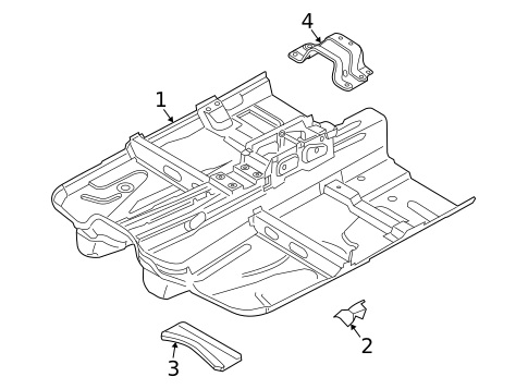 Floor & Rails for 2002 Volvo S60 #0