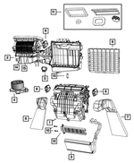 55111301AA - Air Conditioners and Heaters: Floor Distribution Duct, Left for Jeep: Wrangler, Wrangler JK Image