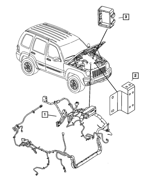 Wiring-Headlamp to Dash for 2007 Jeep Liberty #0