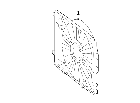 Cooling Fan, Clutch & Motor for 2012 Mercedes-Benz E 350 #0