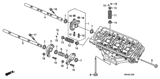 Valve - Rocker Arm (FR.) (2WD) for 2008 Honda Pilot #0