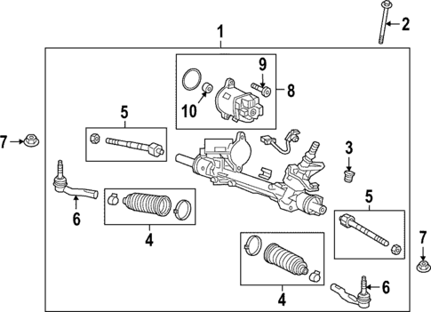 Steering Gear & Linkage for 2019 Chevrolet Equinox #0