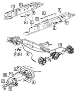 52122433AB - Brakes: Parking Brake Cable, Front for Dodge: Ram 2500, Ram 3500 | Ram: 2500, 3500 Image